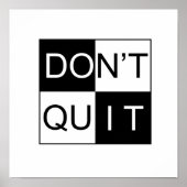 Hou er niet mee op, doe het zonder lijst poster (Voorkant)