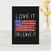 Hou er van of laat de Amerikaanse vlag achter Kaart (Gele Bloem)