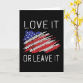 Hou er van of laat de Amerikaanse vlag achter Kaart (Gele Bloem)