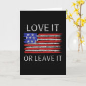 Hou er van of laat de Amerikaanse vlag achter Kaart (Gele Bloem)