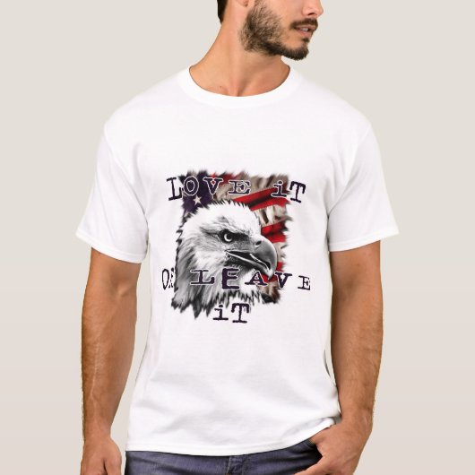 Hou er van of laat het los t-shirt (Voorkant)