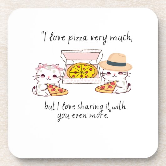 HOU ERG VAN PIZZA, KATTEN BIER ONDERZETTER (Voorkant)