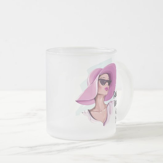 Hou ervan hier matglas koffiemok (Voorkant rechts)