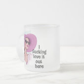 Hou ervan hier matglas koffiemok (Voorkant links)