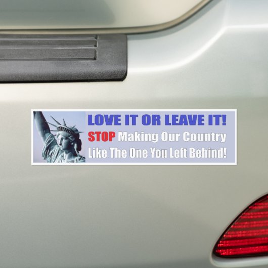 Hou ervan of laat Bumpersticker achter (Op auto)
