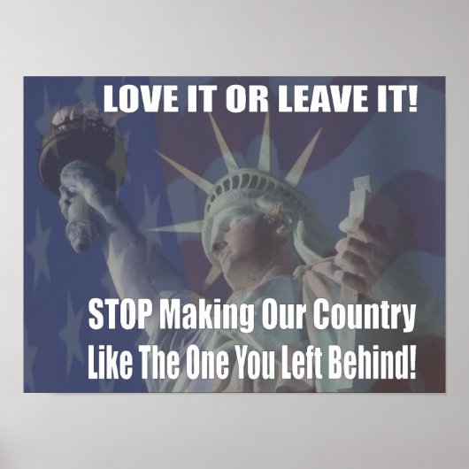 Hou ervan of laat het Poster achter (Voorkant)