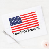 Hou ervan of laat het! rechthoekige sticker (Envelop)