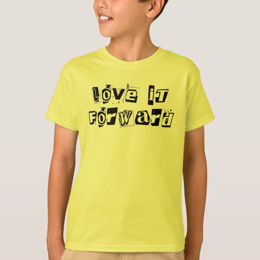 Hou ervan vooruit, Cute Kindness Quote Inspirerend T-shirt (Voorkant)