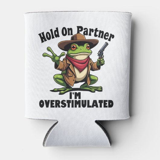 Hou even partner ik ben overgestimuleerd Kikker AD Blikjeskoeler (Voorkant)