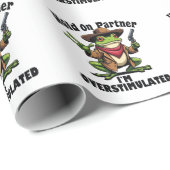 Hou even partner ik ben overgestimuleerd Kikker AD Cadeaupapier (Rol Hoek)