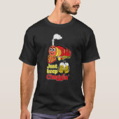 Hou gewoon Chuggin Train Pun Craft Beer Microbrew  T-shirt (Voorkant)