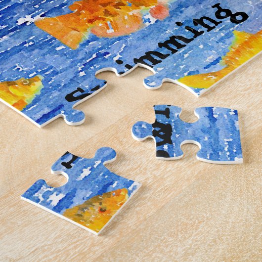Hou gewoon het zwemmen van Collectie vis Legpuzzel (Zijkant)