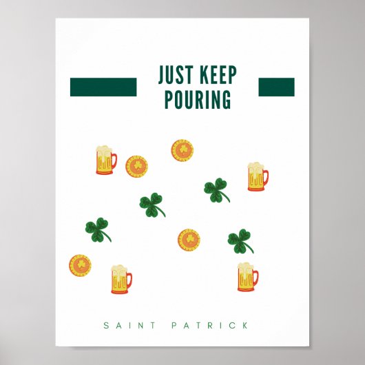 Hou gewoon 'St Patrick's Day' vol. Poster (Voorkant)