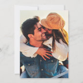 💍 Hou gewoon van Casual Dusty Blue Wedding Kaart (Achterkant)