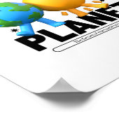 Hou gewoon van je planeet poster (Hoek)