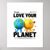 Hou gewoon van je planeet poster (Voorkant)