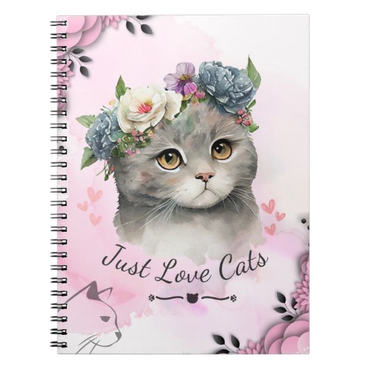 Hou gewoon van katten notitieboek (Voorkant)