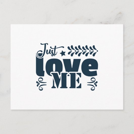 hou gewoon van me briefkaart (Voorkant)