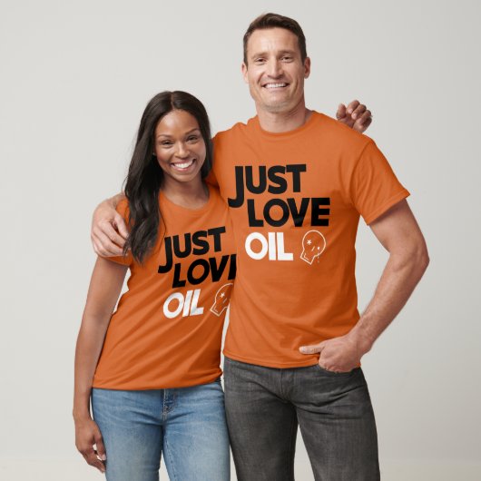 Hou gewoon van olie t-shirt (Unisex)