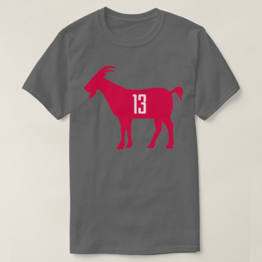 HOU GOAT 13 zwart T-shirt (Design voorkant)