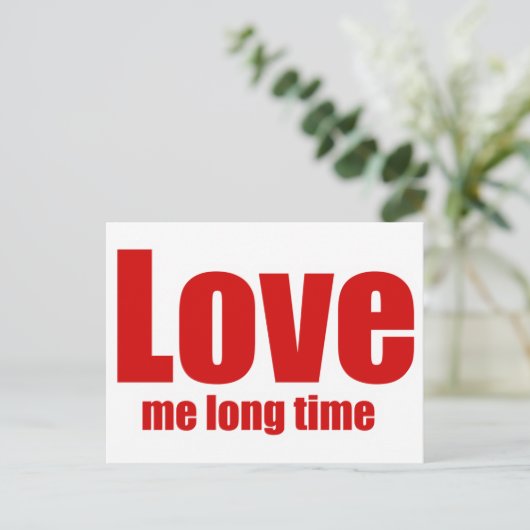 Hou heel lang van me briefkaart (Staand voorkant)