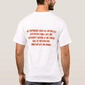 Hou hem in beweging. Mannen T-shirt (Achterkant)