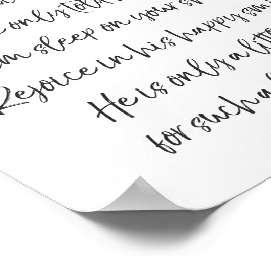 Hou hem vast, peuterie peuterkunst Quote art. Poster (Hoek)