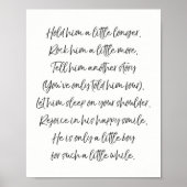 Hou hem vast, peuterie peuterkunst Quote art. Poster (Voorkant)
