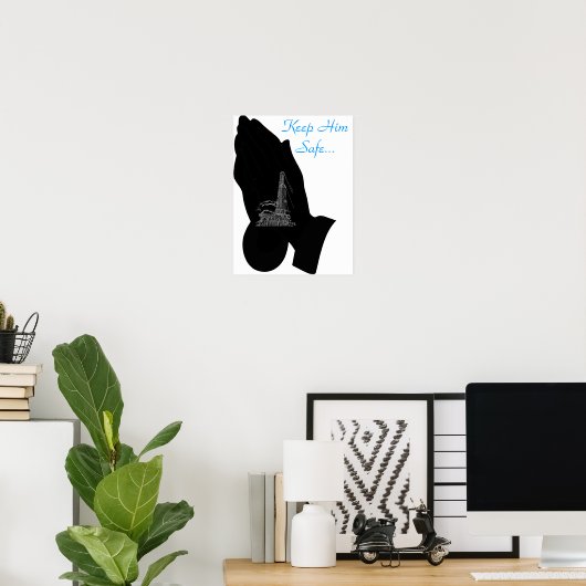 Hou hem veilig... poster (Thuiskantoor)