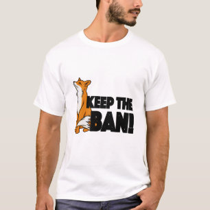 Hou het Ban! Anti-Fox Hunting Illustration T-shirt