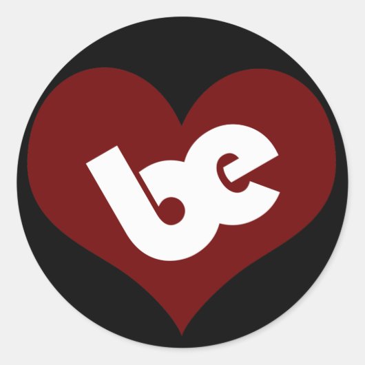 Hou het bij ze! ronde sticker (Voorkant)