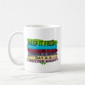hou het fris koffiemok (Links)