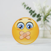 Hou het geheim! uitnodiging voor verrassingsfeest (Staand voorkant)