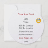 Hou het geheim! uitnodiging voor verrassingsfeest (Achterkant)