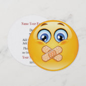 Hou het geheim! uitnodiging voor verrassingsfeest (Voorkant / Achterkant)