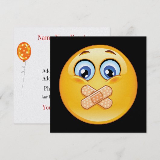 Hou het geheim! Verrassingsfeest - SRF Kaart (Voorkant / Achterkant)