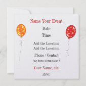 Hou het geheim! Verrassingsfeest - SRF Kaart (Achterkant)