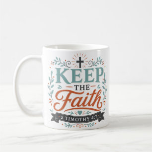 Hou het geloof religieuze quote koffiemok