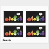 Hou het kleurrijk! rechthoekige sticker (Vel)