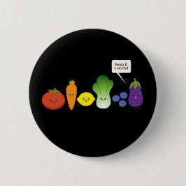 Hou het kleurrijk! ronde button 5,7 cm