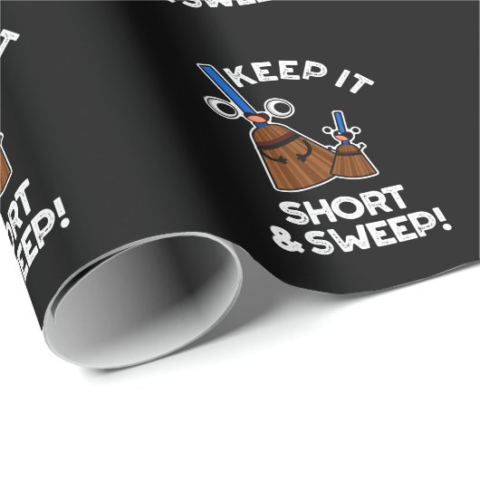 Hou het kort en vaag de grappige broom op. cadeaupapier (Rol Hoek)