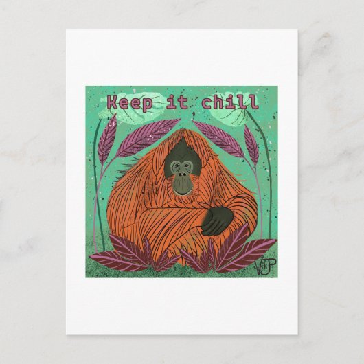 Hou het koud briefkaart (Voorkant)