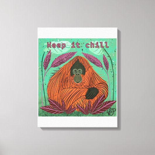 Hou het koud canvas afdruk (Voorkant)