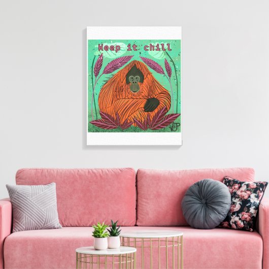 Hou het koud canvas afdruk (Insitu (Woonkamer))