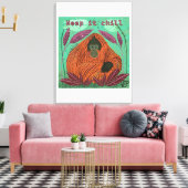 Hou het koud canvas afdruk (Insitu (Woonkamer))