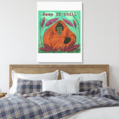 Hou het koud canvas afdruk (Insitu (Slaapkamer))