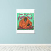 Hou het koud canvas afdruk (Insitu (Houten vloer))