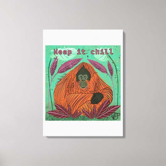 Hou het koud canvas afdruk (Voorkant)