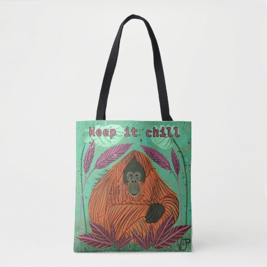 Hou het koud tote bag (Voorkant)