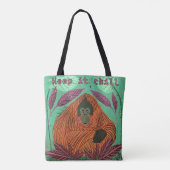 Hou het koud tote bag (Achterkant)